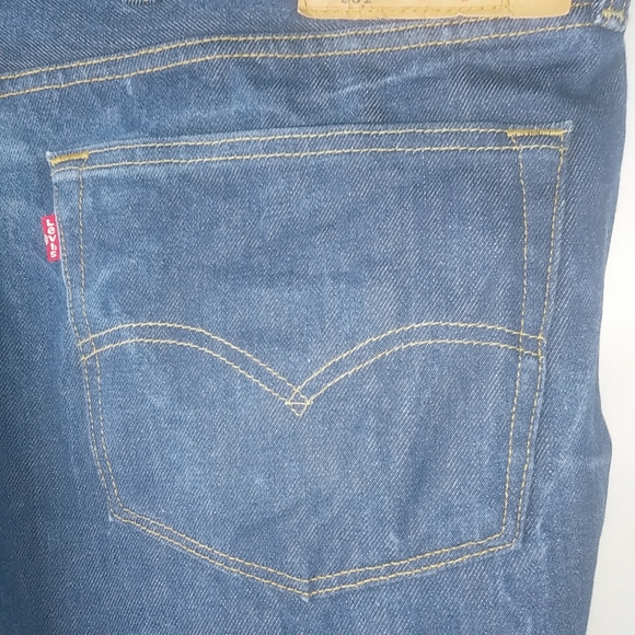 Levis 501 Mens 54x30 Dark Wash Straight Button Fly  Jeans - Picture 7 of 15